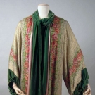 PRINTED GOLD LAME OPERA COAT, c. 1925