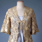 CREAM HANDMADE LACE JACKET, c. 1910