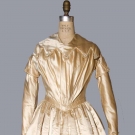 CHAMPAGNE SATIN WEDDING DRESS, 1844