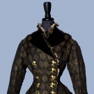 LADY'S SILK BROCADE JACKET, 1880s