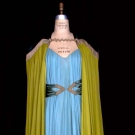 ELIZABETH HAWES EVENING GOWN &amp; CAPE, 1930s