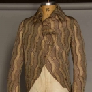 PATTERNED SILK TAILCOAT, IRELAND, c. 1795