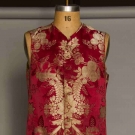 SILK LAMPAS WAISTCOAT, FRANCE, 1700-1725