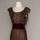 METALLIC &amp; BROWN EVENING GOWN, 1934