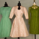 THREE DESIGNER COCKTAIL DRESSES, 1955-1966