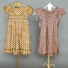 TWO TODDLER'S COTTON DRESSES, 1825-1830