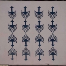 BLUE &amp; WHITE TREE of LIFE QUILT, 19TH C