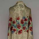 PRINTED SILK &amp; GOLD LAME SHAWL, 1920s