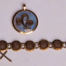 TWO PIECES HAIR JEWELRY, MID 19TH C