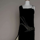 VELVET &amp; RHINESTONE EVENING GOWN, 1923