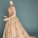 SILK BROCADE ROBE A L'ANGLAISE, 1770-1790s