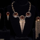 SCHIAPARELLI COSTUME JEWELRY SET, 1980-1990s