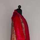 SILK &amp; VELVET EVENING WRAP, EARLY 20TH C