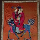 EMBROIDERED FEMALE DEITY, CHINA, LATE 19TH C