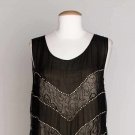 BLACK LACE EVENING GOWN, 1930s