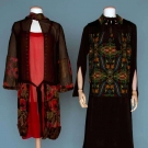 TWO SILK DRESSES, 1920s