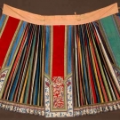 EMBROIDERED MULTICOLOR SKIRT, CHINA, 19TH C