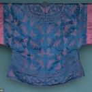 PINK &amp; BLUE SILK ROBE, CHINA, 19TH C