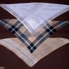 THREE MEN'S COTTON NECK STOCKS, 1800-1820