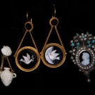THREE PAIR EARRINGS, 1820-1840