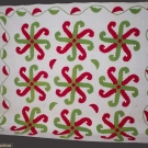 APPLIQUE PIN WHEEL QUILT, LAST HALF 19TH C