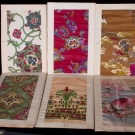 SIX CHENEY SWATCH CARDS, EARLY 20TH C