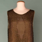 GOLD BEADED PARTY DRESS, MID 1920s