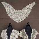 THREE LARGE LACE FICHU COLLARS, 1870-1900
