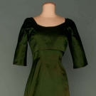 EMERALD SATIN BALL GOWN, 1956