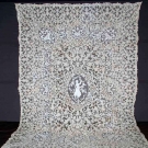 FIGURAL NEEDLE LACE TABLE CLOTH, EARLY 20TH C