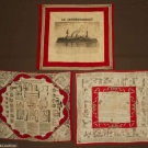 THREE FRENCH MILITARY BANDANAS, 1874-1883