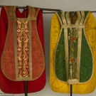 TWO SILK CHASUBLES, ITALY, 18TH C