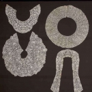 FOUR HANDMADE LACE COLLARS, 19TH C