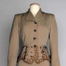 BEADED COCKTAIL SUIT, 1940s