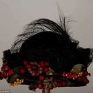 BLACK STRAW TOQUE, c. 1918
