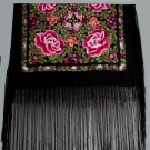EMBROIDERED EXPORT SHAWL, c. 1900