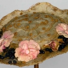 EMBROIDERED HORSEHAIR HAT, c. 1912