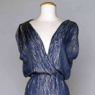 SILVER LAME EVENING GOWN, MID 1930s