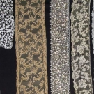 FOUR FINE NEEDLE LACE SAMPLES, 18TH C