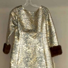 LAME EVENING DRESS, 1960s