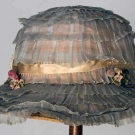 STRAW &amp; ORGANDY BRIDESMAID HAT, 1915-1920
