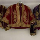 TWO VELVET &amp; GOLD REGIONAL JACKETS, ALBANIA, 1840-1899