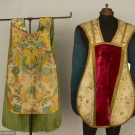 TWO SILK CHASUBLES, BOHEMIA &amp; FRANCE, 18TH C