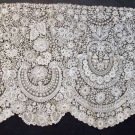 BRUSSELS LACE DEEP FLOUNCE, 1850-188O