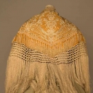 EMBROIDERED EVENING CAPE, c. 1880