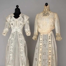 TWO SUMMER TEA GOWNS, 1905-1910