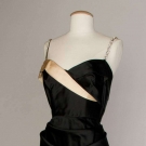 PINK &amp; BLACK SATIN BALLGOWN, 1950s