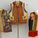 THREE EMBROIDERED WOOL FOLK VESTS, 19TH C
