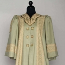 BLUE WOOL EDWARDIAN COAT, c. 1908