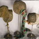 THREE GILT FOLK BONNETS, AUSTRIA OR GERMANY, 19TH C